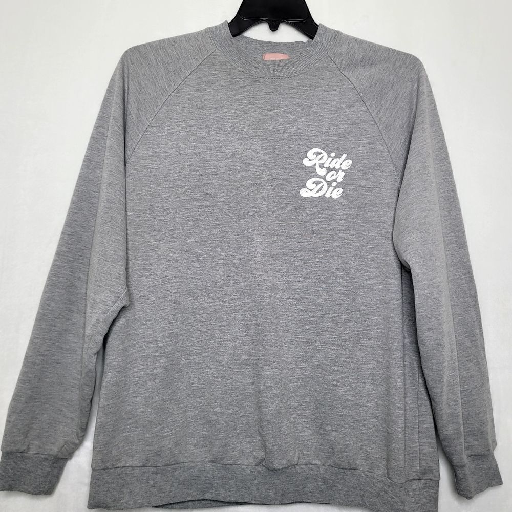 Show Me Your MUMU Ride or Die Crewneck Sweater Size Medium‎